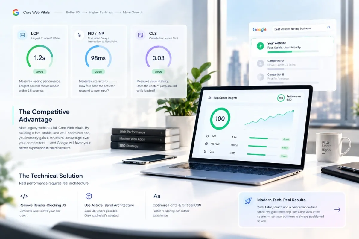 Core Web Vitals: The Secret to Outranking Your Competitors