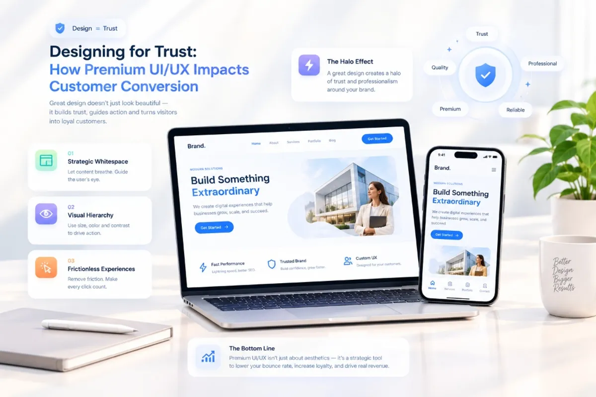 Designing for Trust: How Premium UI/UX Impacts Customer Conversion