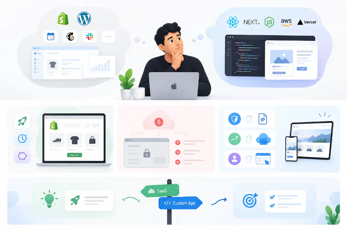 Custom Web App vs. SaaS: Making the Right Choice for Your Startup